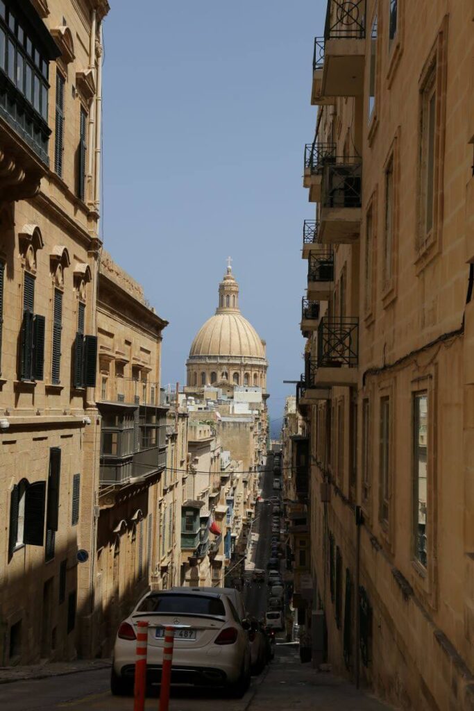 Malta cathedral and street