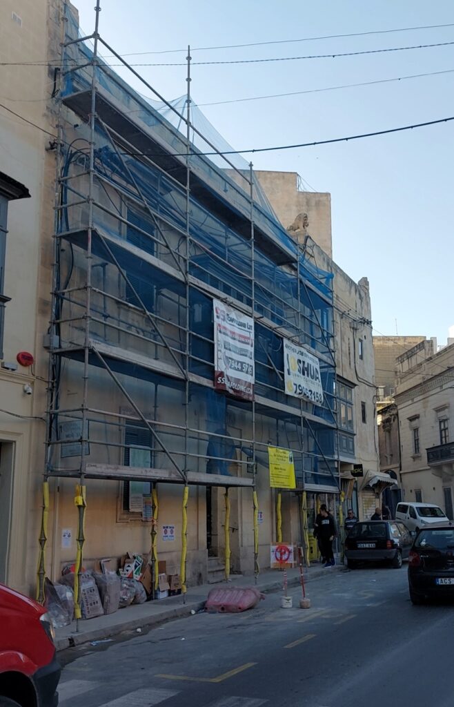 construction on the streets of Malta